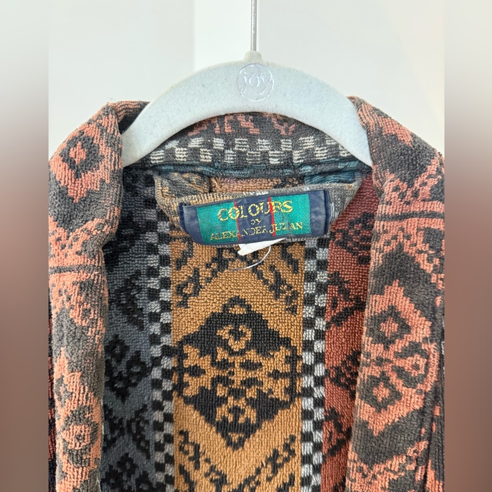 Incredible Southwestern Robe - Vintage Reworked with Pockets - Picture 6 of 10